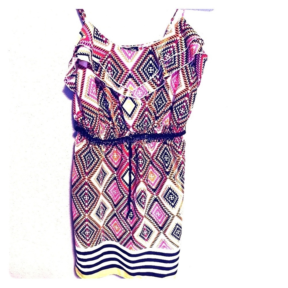 Geometric  Stripe Design dress Dr by Love Reign, L